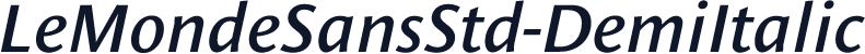 LeMondeSansStd-DemiItalic