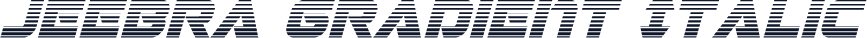 Jeebra Gradient Italic