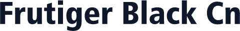 Frutiger Black Cn