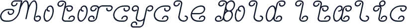Motorcycle Bold Italic