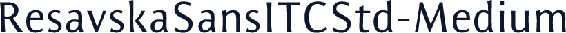 ResavskaSansITCStd-Medium