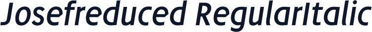 Josefreduced-RegularItalic