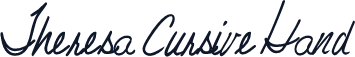 Theresa Cursive Hand