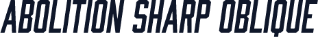 Abolition Sharp Oblique
