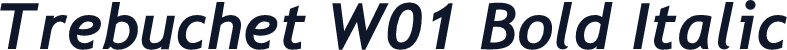 Trebuchet W01 Bold Italic