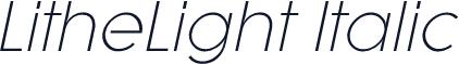 LitheLight Italic