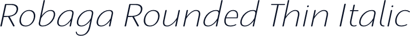 Robaga Rounded Thin Italic