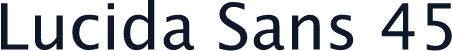 Lucida Sans 45