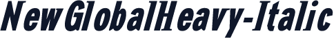NewGlobalHeavy-Italic