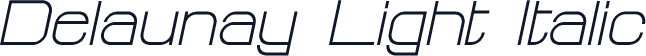 Delaunay Light Italic