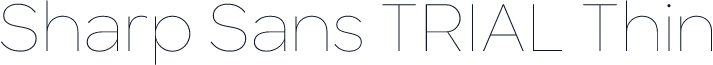 Sharp Sans TRIAL Thin