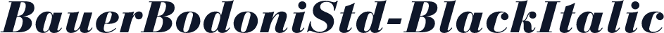 BauerBodoniStd-BlackItalic