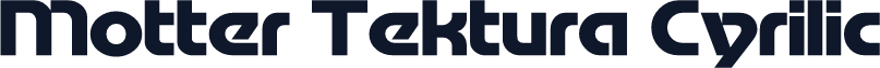 Motter Tektura Cyrilic