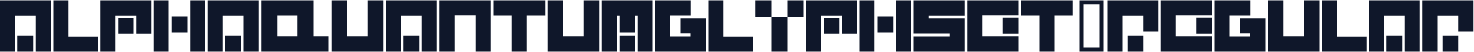 AlphaQuantumGlyphset-Regular