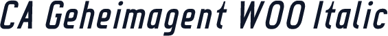 CA Geheimagent W00 Italic