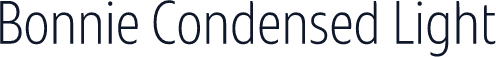 Bonnie Condensed Light