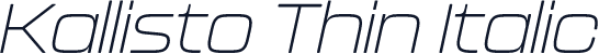 Kallisto Thin Italic
