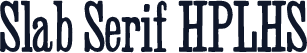 Slab Serif HPLHS