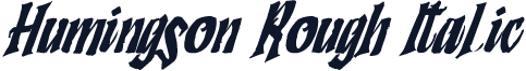 Humingson Rough Italic