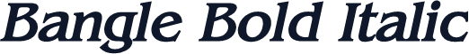 Bangle Bold Italic