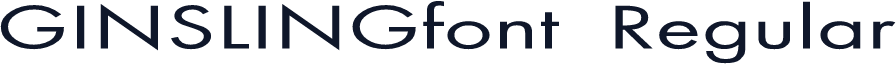 GINSLINGfont Regular