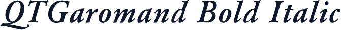 QTGaromand Bold Italic