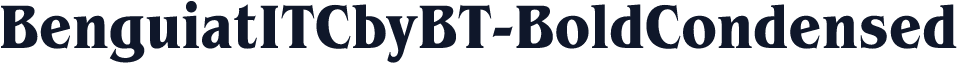 BenguiatITCbyBT-BoldCondensed