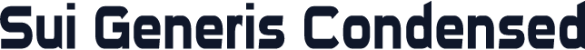 Sui Generis Condensed