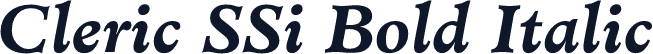 Cleric SSi Bold Italic