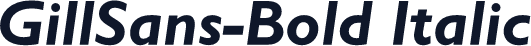 GillSans-Bold Italic