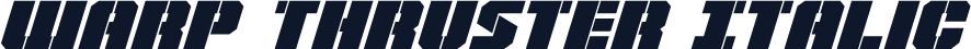 Warp Thruster Italic