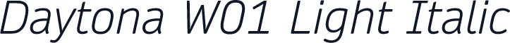 Daytona W01 Light Italic