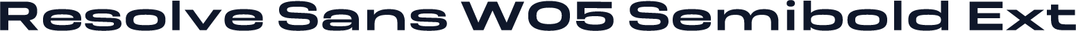 Resolve Sans W05 Semibold Ext