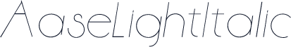 AaseLightItalic