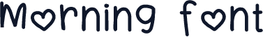Morning Font