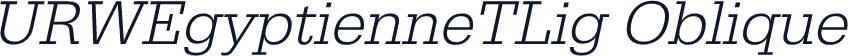 URWEgyptienneTLig Oblique