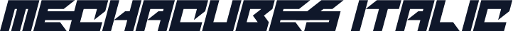 Mechacubes Italic