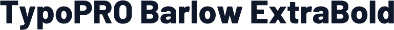TypoPRO Barlow ExtraBold