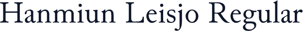 Hanmiun Leisjo Regular