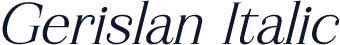 Gerislan Italic