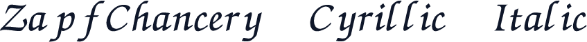 ZapfChancery Cyrillic Italic