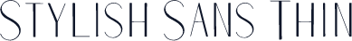 Stylish Sans Thin