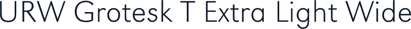 URW Grotesk T Extra Light Wide