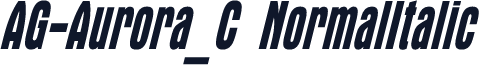 AG-Aurora_C NormalItalic
