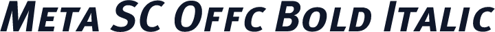 Meta SC Offc Bold Italic