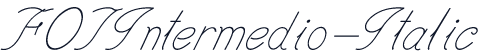 FOTIntermedio-Italic
