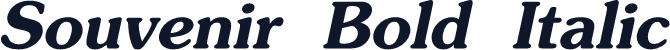 Souvenir Bold Italic