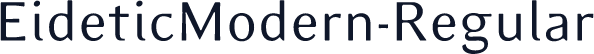 EideticModern-Regular