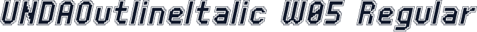 UNDAOutlineItalic W05 Regular
