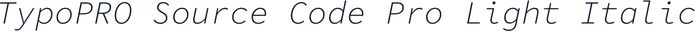 TypoPRO Source Code Pro Light Italic